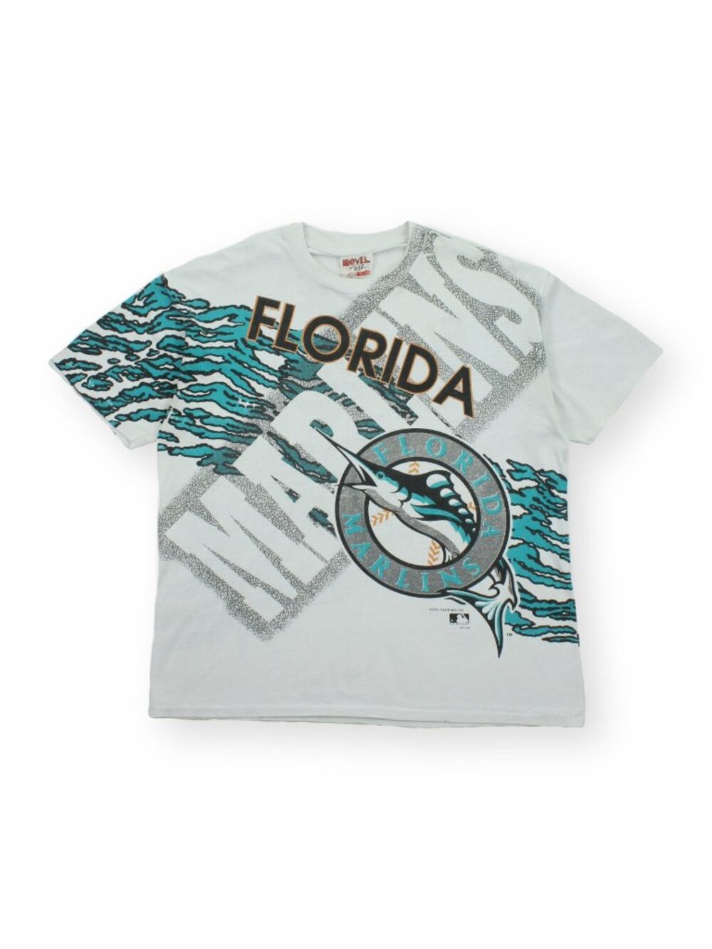 1993 Novel Teez Florida Marlins MLB Graphic Tee L